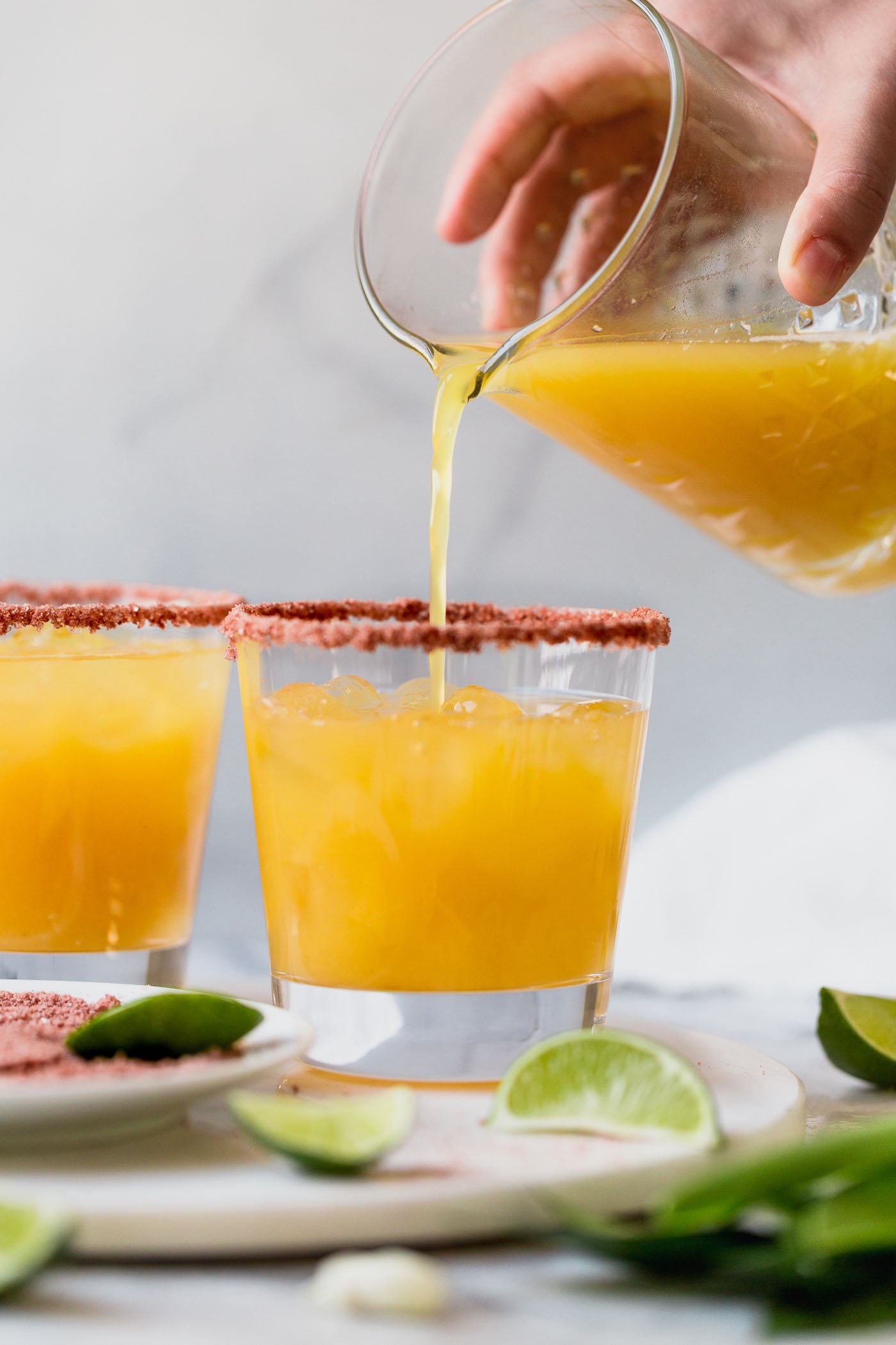 perfectly smoky & sweet, these smoky mango mezcal margaritas are the best way to give your margarita game a little flair! the deep smokiness of mezcal is the perfect pair for sweet mango juice. this smoky mango mezcal margarita recipe is easy to make, & even easier to drink...the only thing missing is chips & guac!